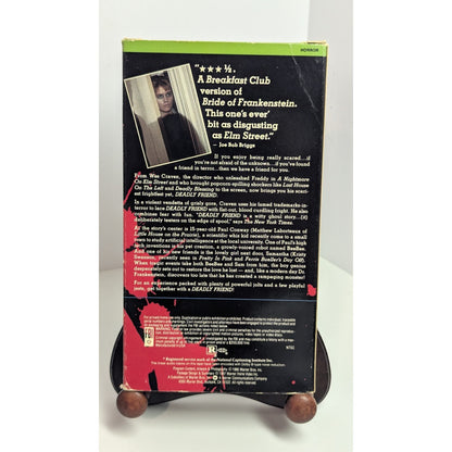 Vintage Movie Tapes Deadly Friend VHS 1986 Wes Craven Horror Tested Woking