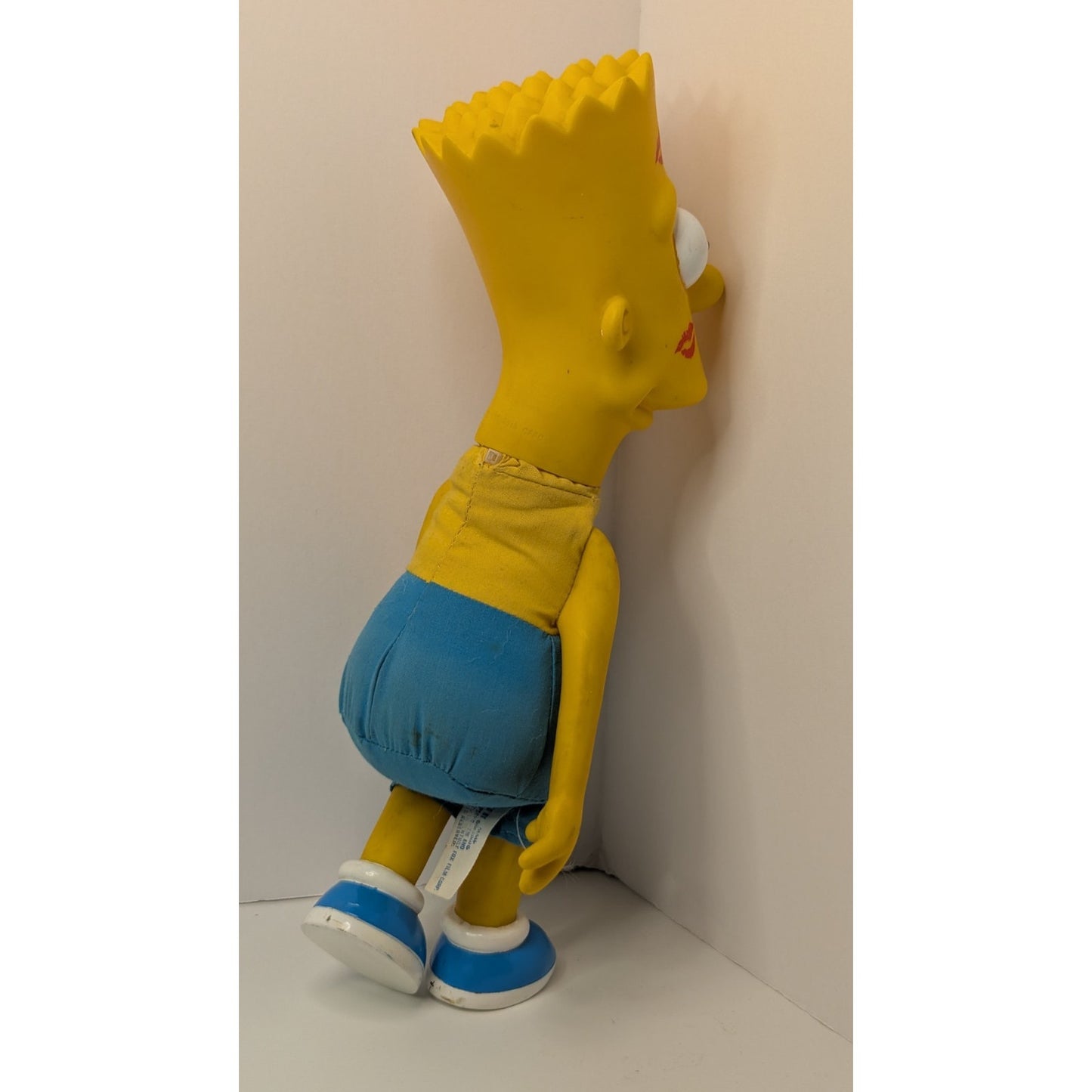 Vintage 90'S Bart Simpson Cooties Man Vinyl & Plush Figure 1990 No Shirt