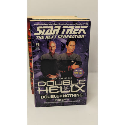 Star Trek The Next Generation Double Helix 6 Book Set Paperback Great Condition