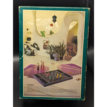 VIntage 1974 3M Bookshelf Boardgame Contigo Box 100% Complete w/Instructions