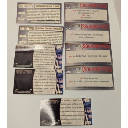 Lot of 9 1998 Skybox Star Trek Insurrection Trading Cards Loose