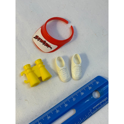 Vintage 1990s Barbie Baywatch Lifeguard Accessories Visor Binoculars Shoes