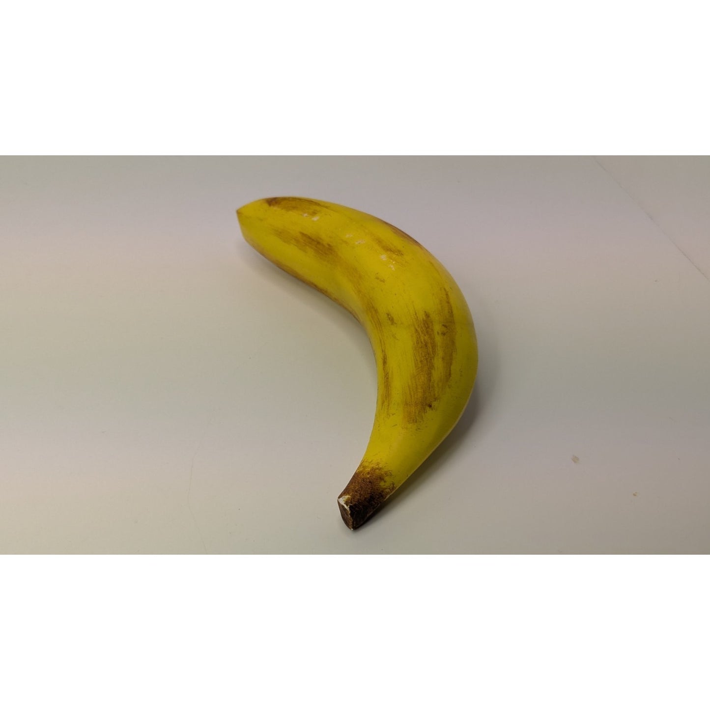 Vintage Hand Painted Italian Alabaster Stone Fruit Yellow Banana 5.5" 8.3oz