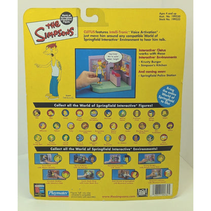 The Simpsons 2001 World Of Springfield Playmates Series 7 Cletus Figure