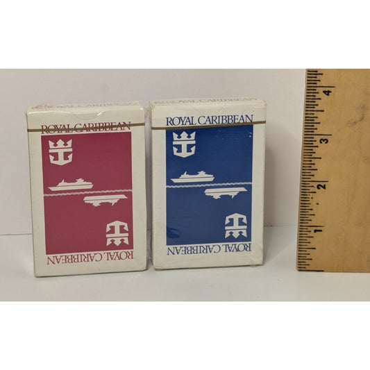 Vintage Royal Caribbean Cruise Lines Playing Cards - Sealed Deck, Red & Blue
