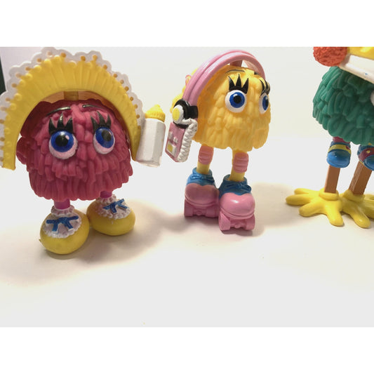 1989 McDonalds Funny Fry Friends Fry Guys Kids Happy Meal Toys Lot Of 5