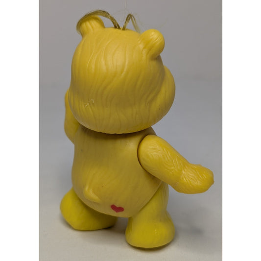 Vintage 80's Care Bears Poseable PVC 3.5" Figure FUNSHINE Yellow Bear 1983