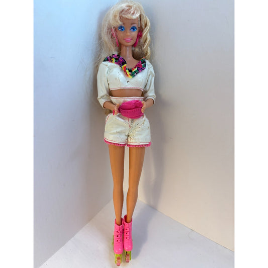 1991 Barbie Rollerblade 2214 Doll Skates Flicker’n Flash Original Outfit