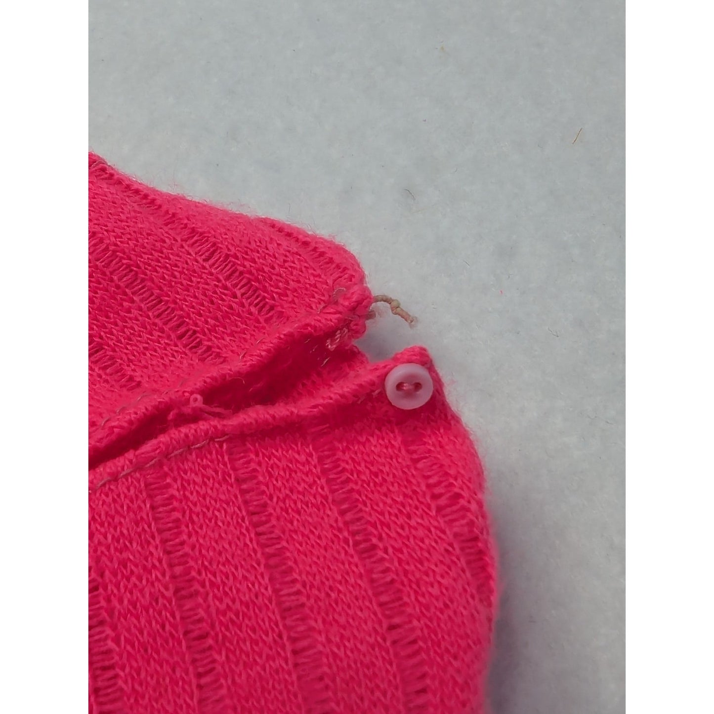 Vintage 1968 Talking Barbie #1115 Mod Pink Knit Swimsuit Top Cover Up