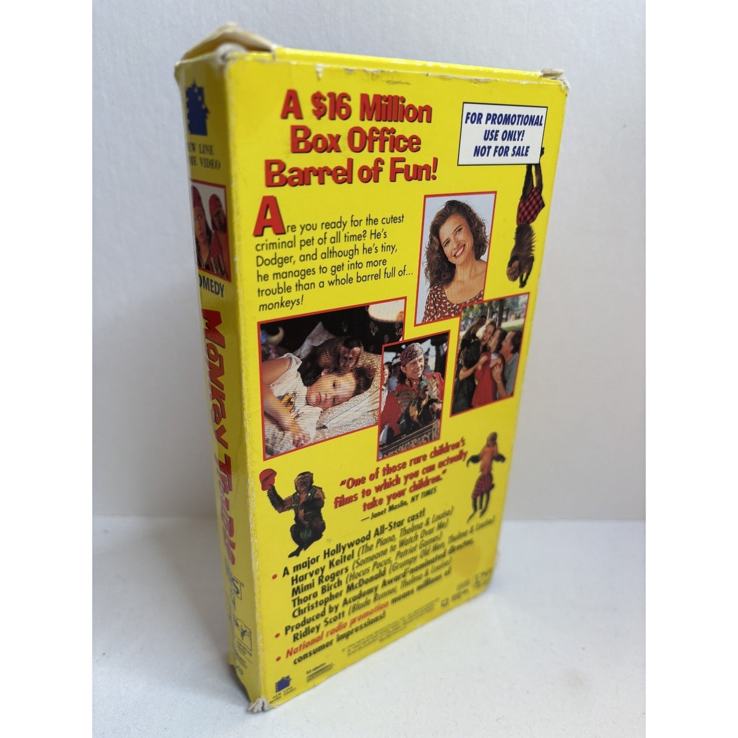 Monkey Trouble VHS Demo Promo Screener Sealed Ridley Scott Harvey Keitel 1994