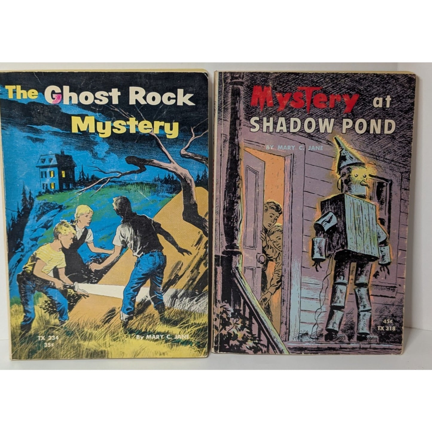 Mystery at Shadow Pond & Ghost Rock Mystery Vintage 60's Scholastic Paperback