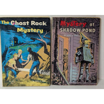 Mystery at Shadow Pond & Ghost Rock Mystery Vintage 60's Scholastic Paperback