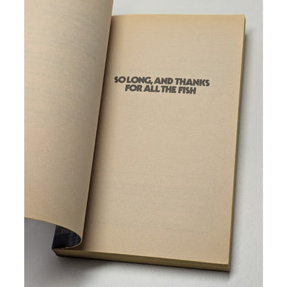 Vintage 1985 So Long/Restaurant at the end Hitchhikers Guide Adams 1st Pocket Books