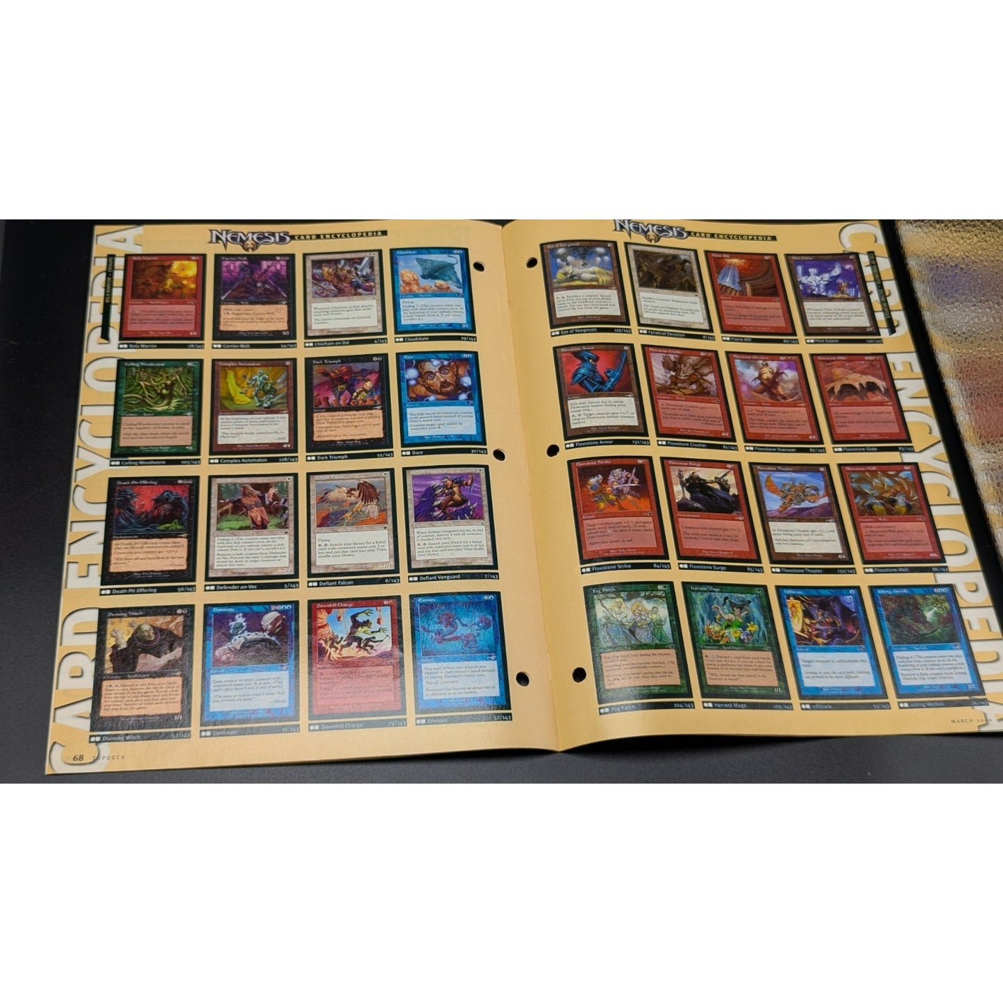 MTG Magic the Gathering Nemesis Players Guide Top Deck Fat Pack Insert Promo Set Guide