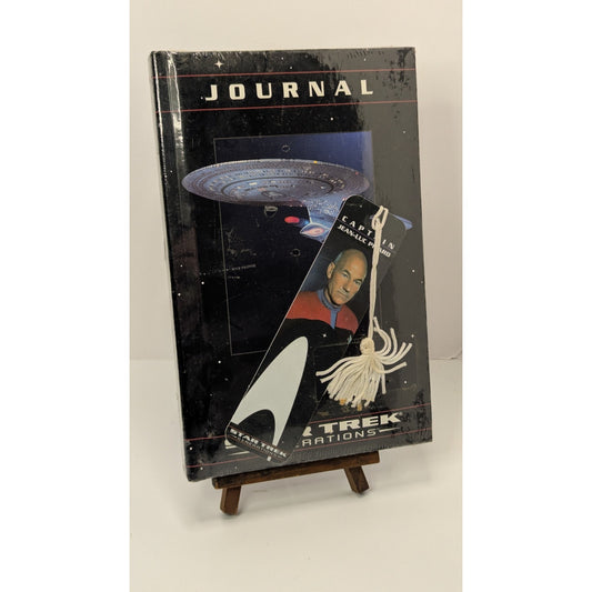 1994 Vintage Star Trek Generations Notebook Journal Captain Jean-Luc Picard w/Bookmark