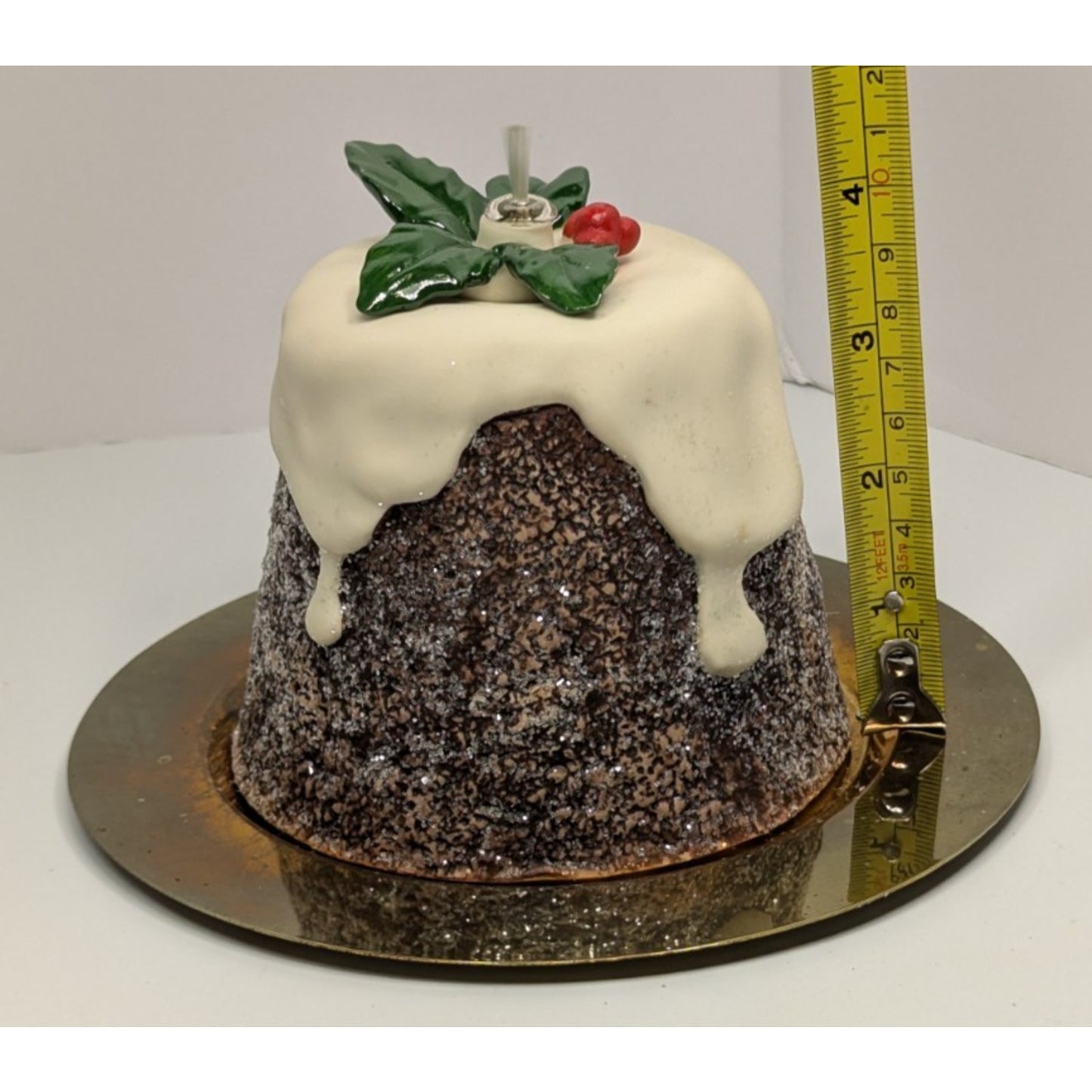 Dept 56 Plum Pudding Oil Lamp Vintage Christmas Holiday 1985