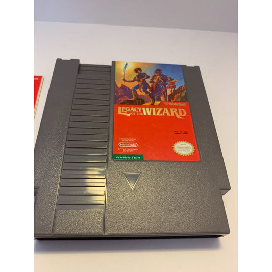 Legacy of the Wizard - NES Nintendo - Game Cartridge and Manual