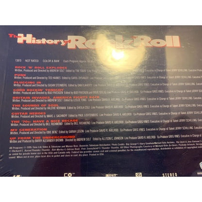 NEW Sealed 1995 THE HISTORY OF ROCK 'N' ROLL 5 LaserDisc Set Documentary