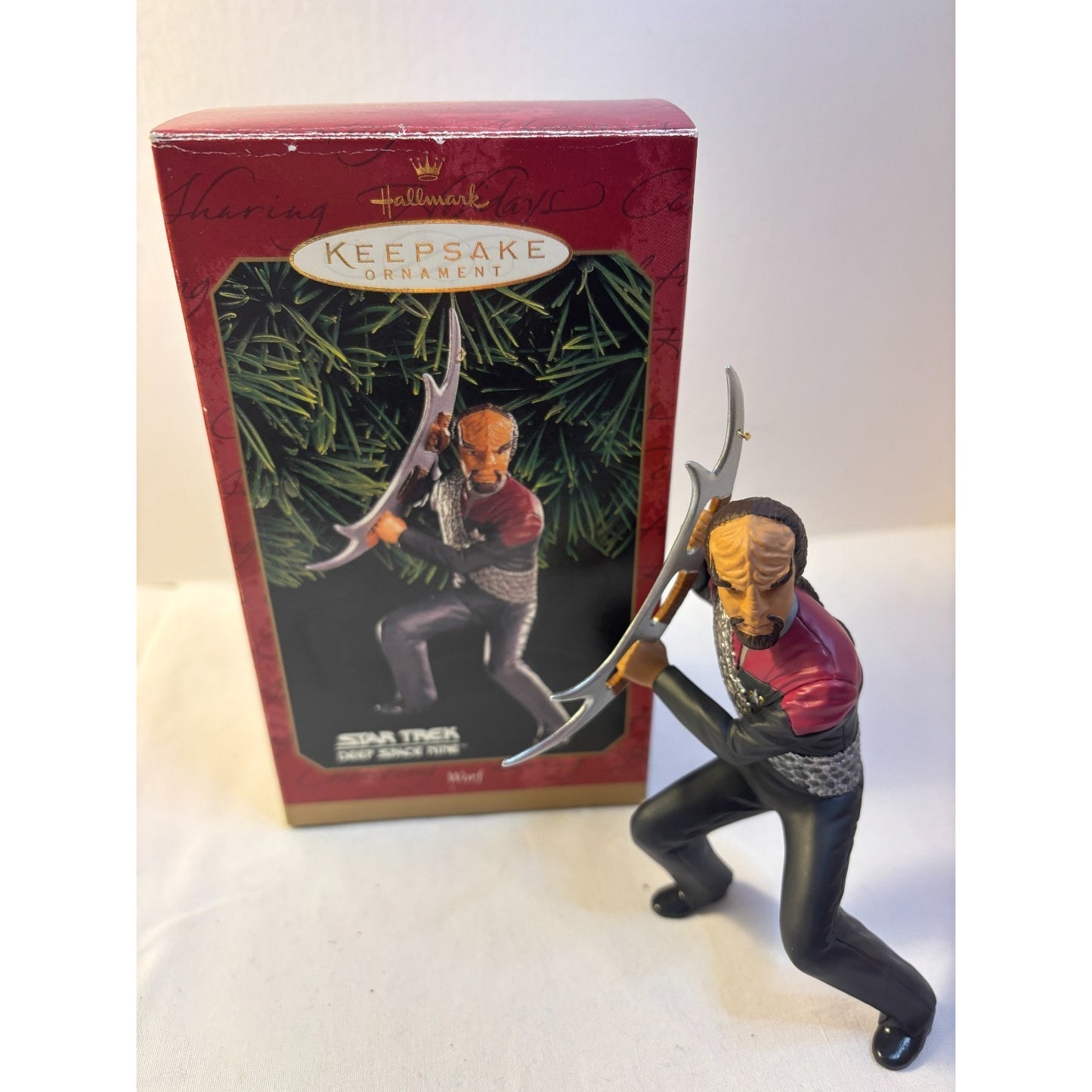 Hallmark Keepsake Star Trek Deep Space Nine Worf Ornament 1999 Open