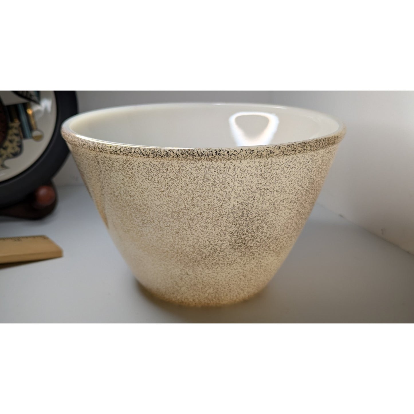 Vintage Georges Briard Gold Speckled Ambrosia Fire King Covered Bowl w/Lid