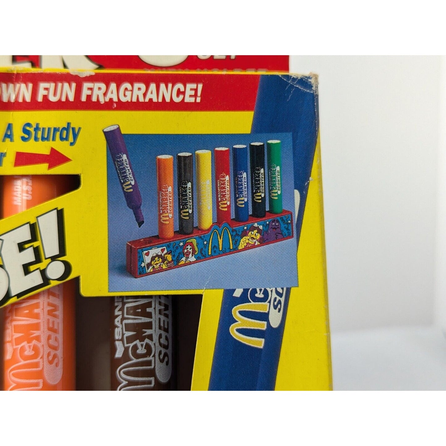 Vintage 1994 McDonald's McMarker Set of 8 Scented Watercolor Markers SANFORD