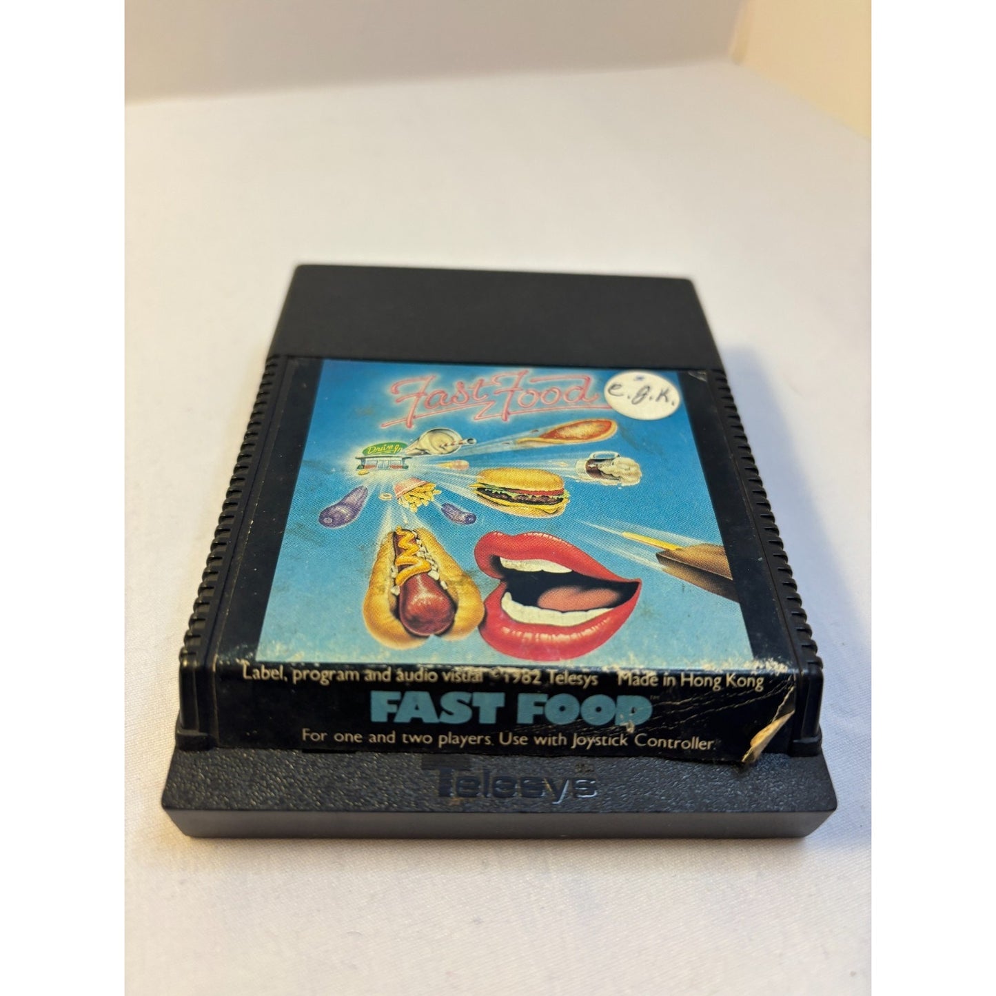 Vintage Atari 2600 7800 Fast Food Game Telesys 1982 Cartridge Only Tested Works