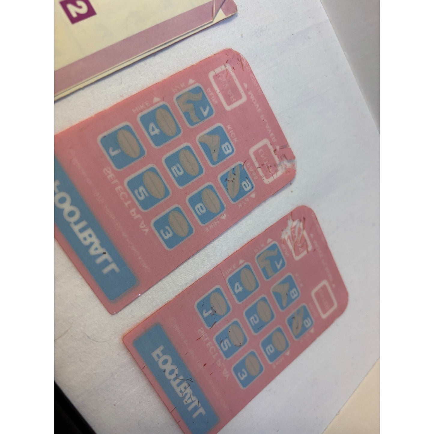 NFL Football Intellivision Video Game Cartridge Manual Playbook Overlays Tested