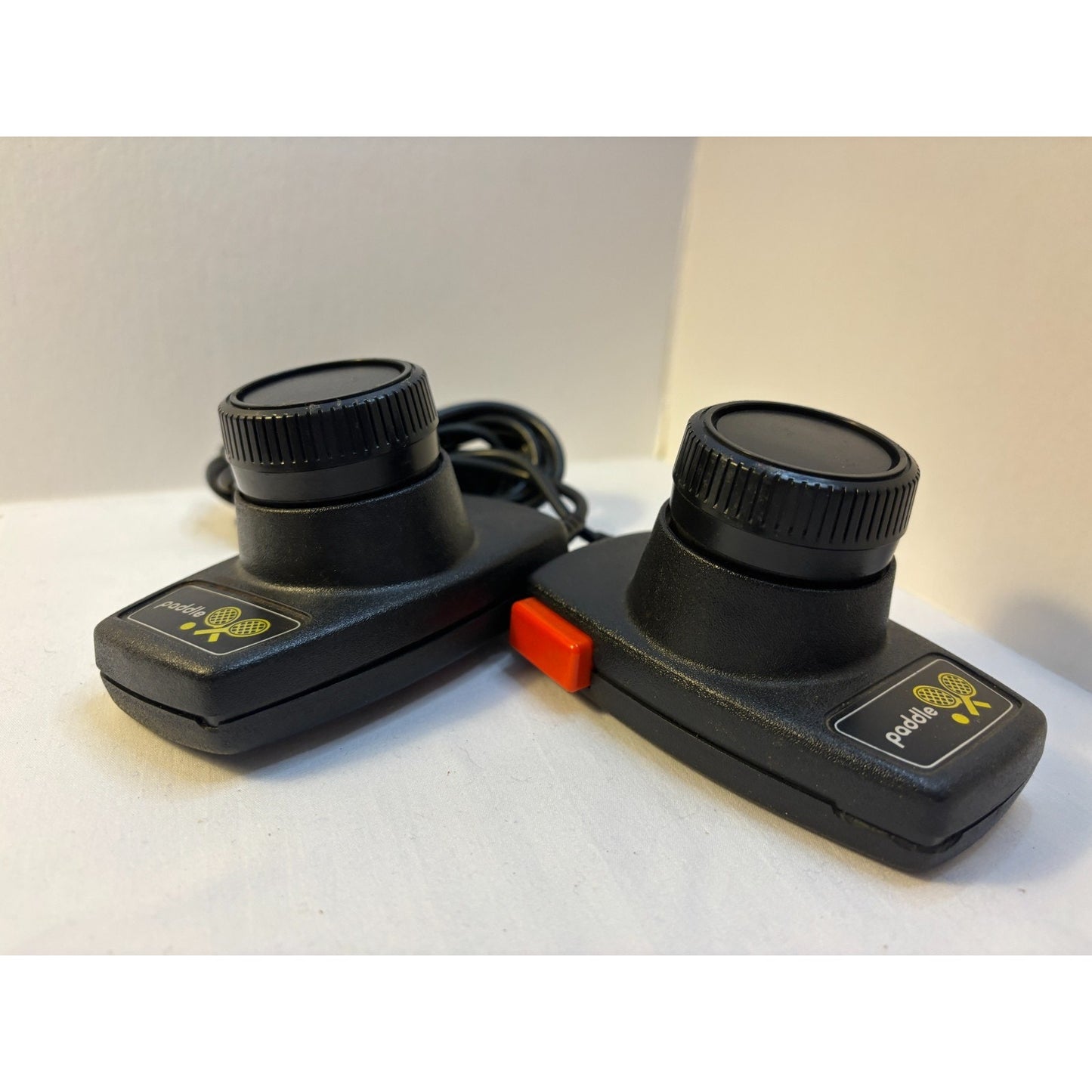 Set of 2 Joint Cord Atari 2600 7800 CX-30 Original Paddle Controllers Tested A