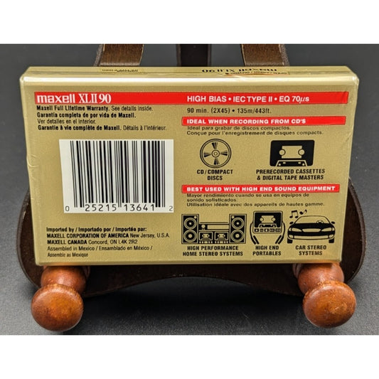 NEW Maxell XLII 90 Minute High Level/Bias Audio Cassette Tape Sealed Blank