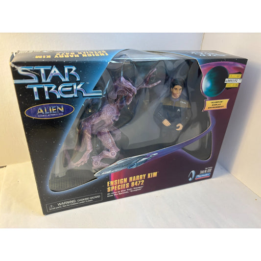 1998 Playmates Star Trek Voyager Alien Series Ensign Harry Kim Species 8472 Open
