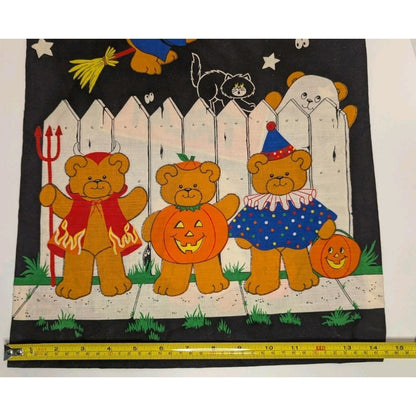 Vintage Trick Or Treat Candy Bag Glow in The Dark Cute Ghost / White Fence Gang