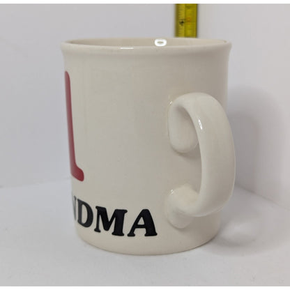 Classic #1 Grandma Mug 3.75" Ceramic Coffee Mug Tea Vintage Red Made In England
