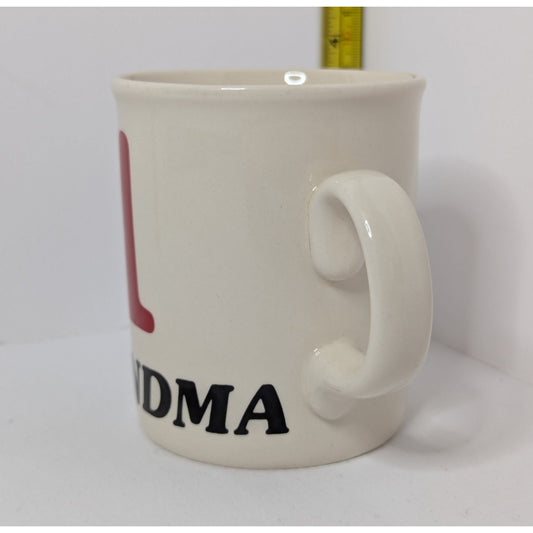 Classic #1 Grandma Mug 3.75" Ceramic Coffee Mug Tea Vintage Red Made In England
