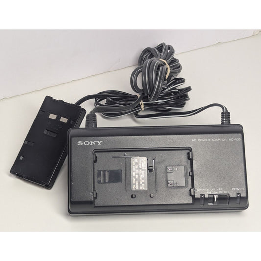 OEM Sony Camcorder Accessory Lot AC-V35A AC Power Charger Strap Lens Cap Remote