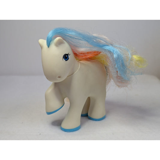 Vintage My Pretty Pets White Rainbow Hair REMCO MLP Little Clone