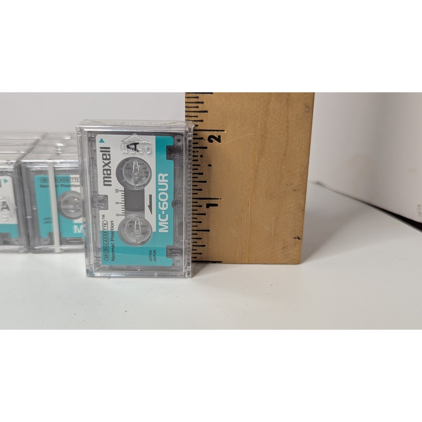 9 Sealed Maxell MC-60UR Microcassettes Cassette Tapes