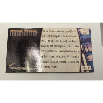 Lot of 9 1998 Skybox Star Trek Insurrection Trading Cards Loose