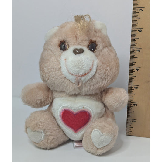 Vintage Care Bears Tenderheart Bear Plush 6” Stuffed Toy Original Kenner 1983