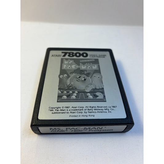 Atari 7800 Ms PAC-MAN Cartridge Only 1987 Tested & Working