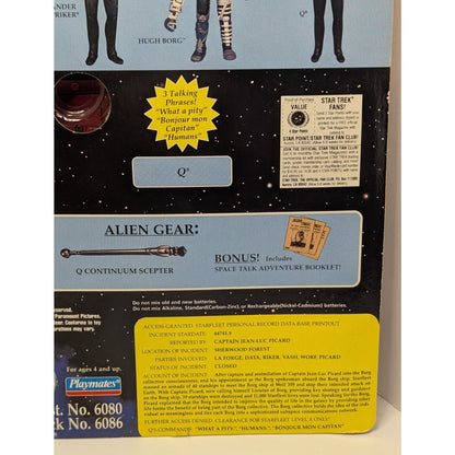 Vintage Sealed Star Trek The Next Generation Q Space Talk Series Figure 1995