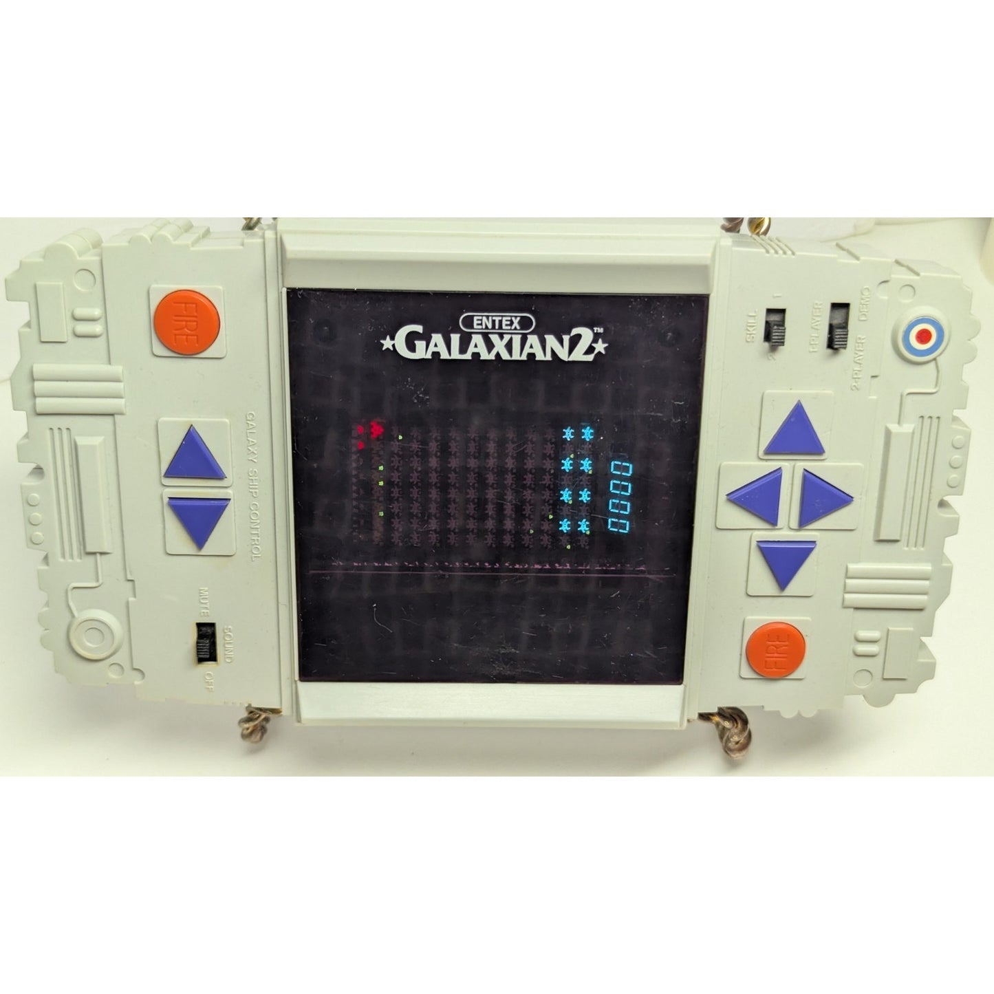 1981 Entex Galaxian 2 Vintage 2 Player Handheld Electronic Game Console TESTED