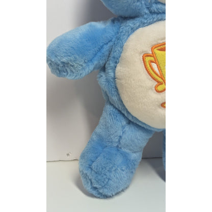 Care Bears 2003 Champ Bear Blue Championship Trophy Plush 13" Stuffed Animal Toy