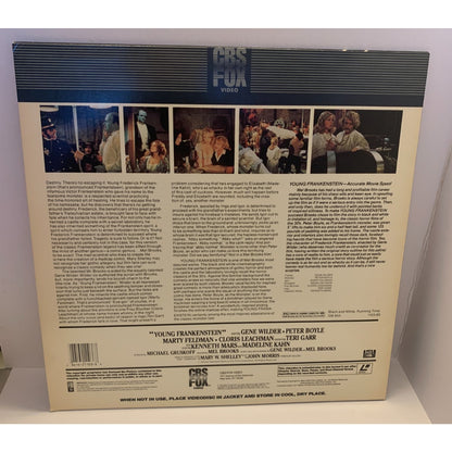 Young Frankenstein Extended Play Laserdisc 1983 Mel Brooks Black & White TESTED