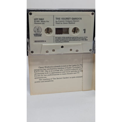 Vintage 1980 Audiobook The Secret Garden Read by Gwen Watford 2 Cassette Edition