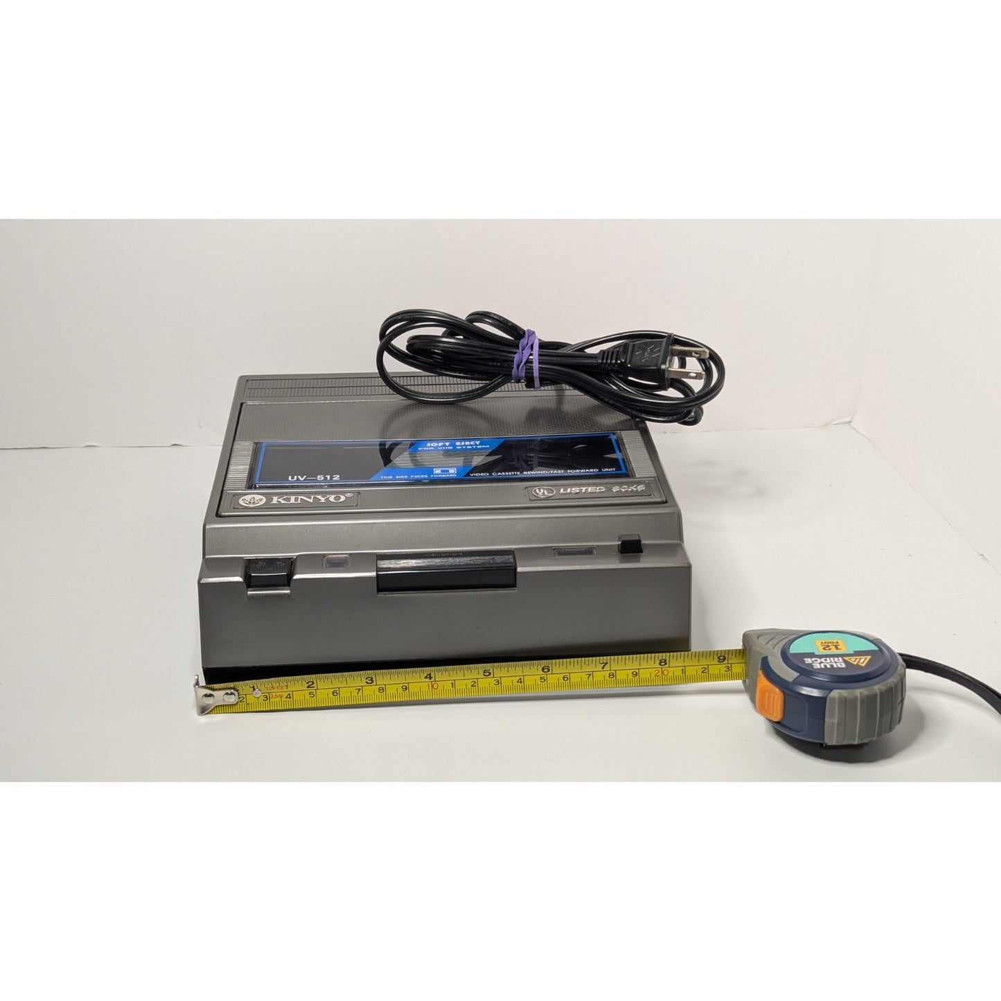 Vtg Kinyo UV-512 80K5 VHS Rewinder & Fast Forward Unit Tested Working