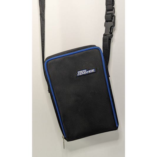 Official Game Boy Advance Carrying Case With Shoulder Strap Black & Blue