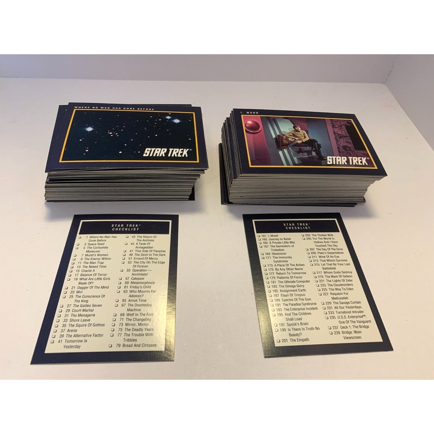 Vintage STAR TREK 1991 IMPEL SERIES 1 & 2 COMPLETE TRADING CARD SET 1-309
