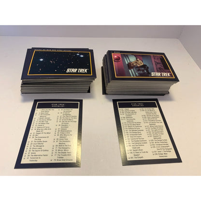Vintage STAR TREK 1991 IMPEL SERIES 1 & 2 COMPLETE TRADING CARD SET 1-309
