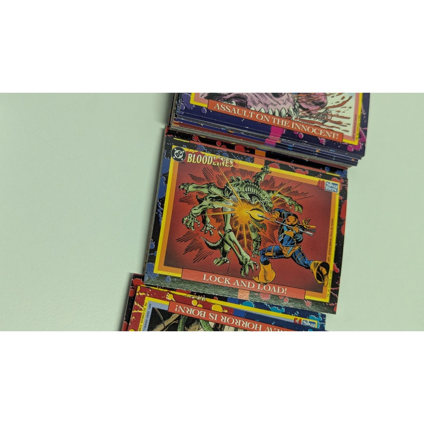 Vintage DC Bloodlines 1993 Complete Set 81 Trading Card Base Set Sky Box