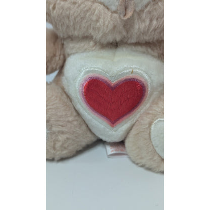 Vintage Care Bears Tenderheart Bear Plush 6” Stuffed Toy Original Kenner 1983